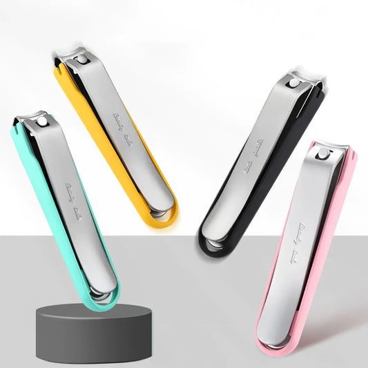 Premium stainless steel nail clippers with anti-splash design, detachable for easy cleaning, suitable for fingernails and toenails