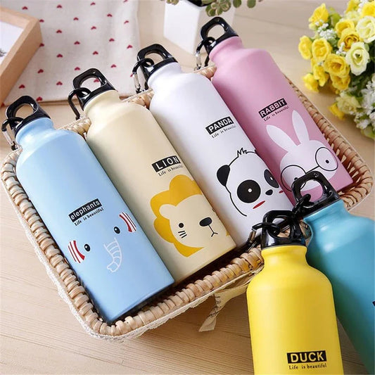 Premium metal water bottle with stylish animal-inspired prints, perfect for everyday hydration and British consumers