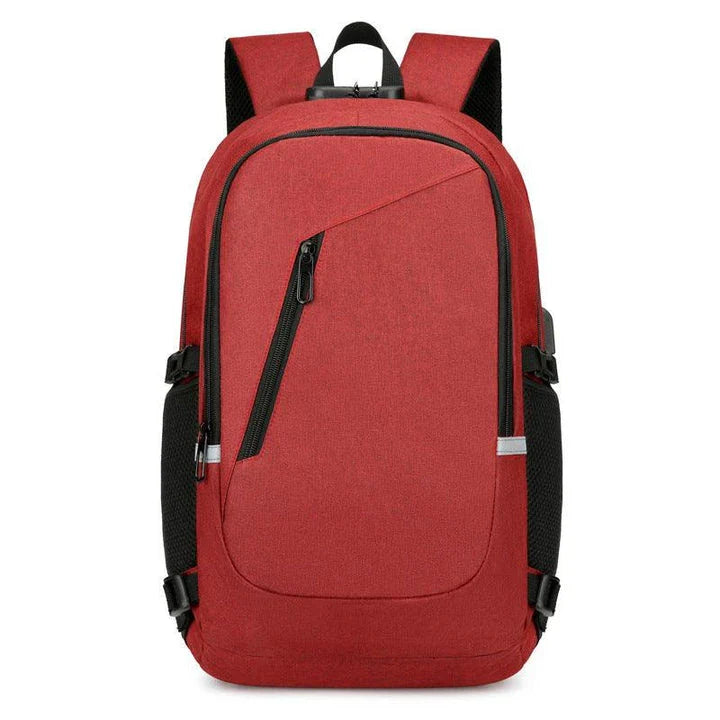 Premium Oxford cloth backpack in various colours, featuring a spacious 20-35L capacity, durable construction, and adjustable straps for comfortable travel