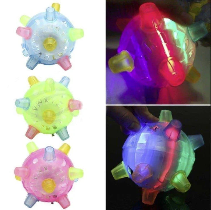 Active Jumping Ball for Dogs with Flashing Lights and Music, Designed to Engage and Entertain Canine Companions