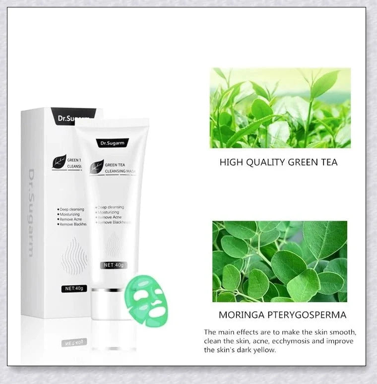 Nourishing Green Tea Peel-Off Mask with botanical extracts for a radiant, healthy-looking complexion
