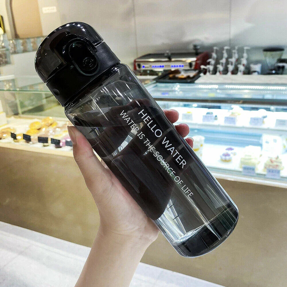 780ml Portable Leakproof Sports Water Bottle in multiple vibrant colours, featuring a durable, shock-proof design for active lifestyles
