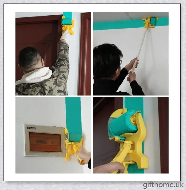 Premium Clean Cut Paint Edger Roller with a smooth shield, precision brush, and high-quality roller for effortless, professional-grade paint edges