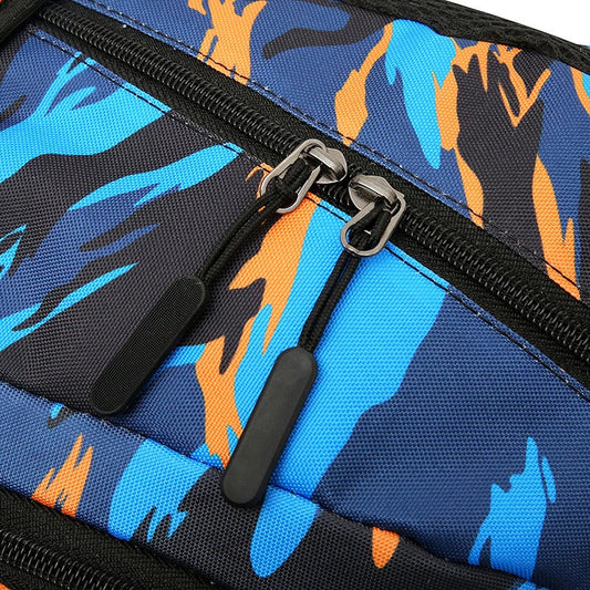 A durable, breathable Canvas Camouflage Backpack with multiple pockets and a spacious main compartment, perfect for outdoor adventures.