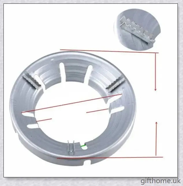 Premium gas stove flame diffuser with even flame distribution and anti-skid blades for fuel-efficient cooking
