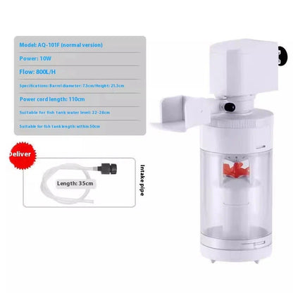 Premium 3-in-1 fish tank with integrated filtration system, sleek wall-mounted design, and durable plastic construction
