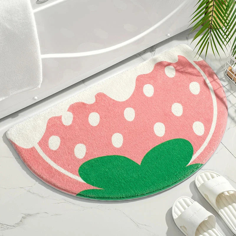 Elegant floral doormat with a charming flower design, providing a warm and welcoming entrance to your home