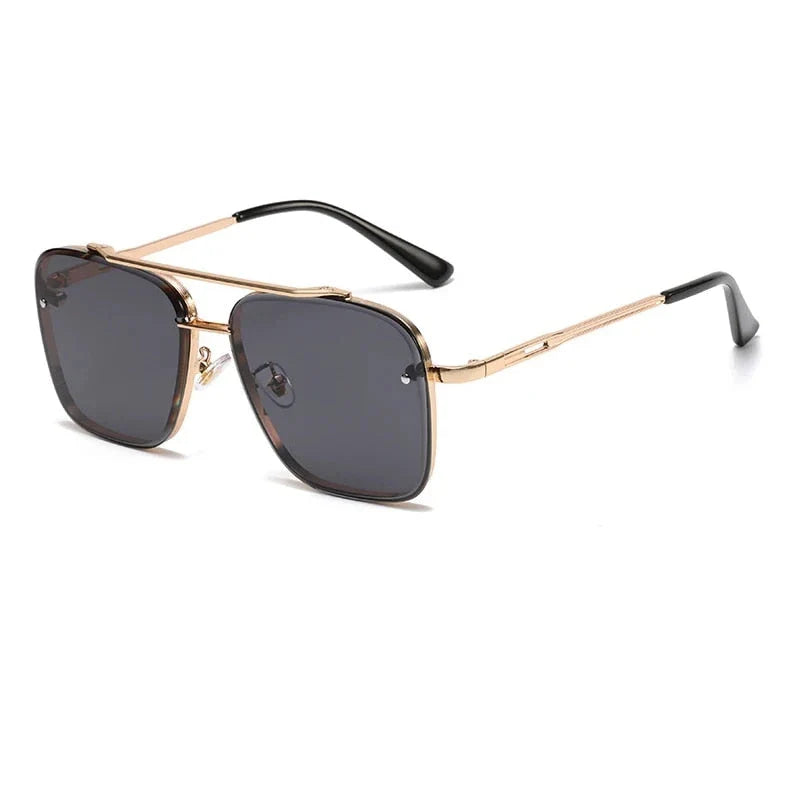 Sophisticated gradient pilot sunglasses with durable alloy frame and UV400 protected lenses for stylish British men
