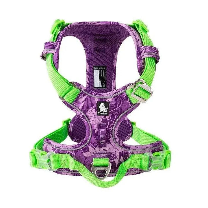 Premium explosion-proof reflective camouflage dog harness with aviation aluminium buckle for enhanced safety and visibility
