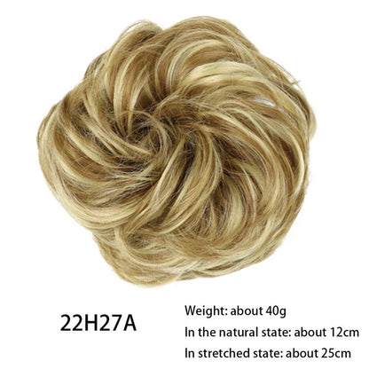 Messy Chignon Donut Hair Bun Pad in Fawn Brown, a versatile hair accessory that provides effortless elegance