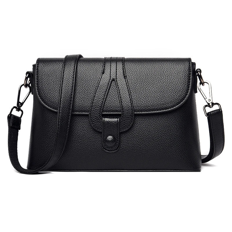 Premium genuine leather diagonal shoulder bag in a range of stylish colours, featuring a roomy interior, adjustable strap, and sophisticated design