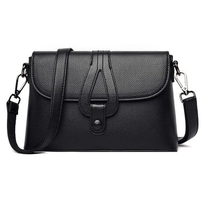 Premium genuine leather diagonal shoulder bag in a range of stylish colours, featuring a roomy interior, adjustable strap, and sophisticated design