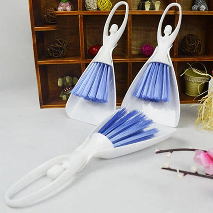 Premium Cage Cleaning Set with Brush and Dustpan for Small Pets