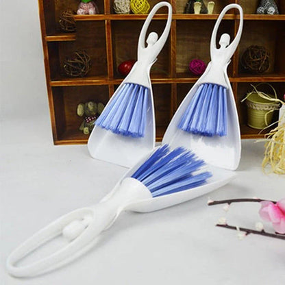 Premium Cage Cleaning Set with Brush and Dustpan for Small Pets