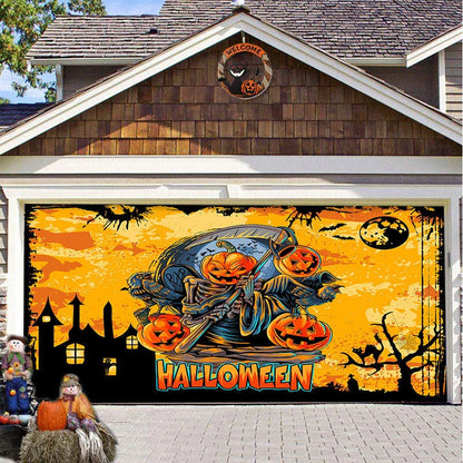 Decorative hanging cloth fabric with geometric abstraction pattern for Halloween party backdrop