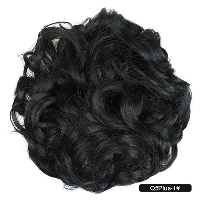 Messy Chignon Donut Hair Bun Pad in Fawn Brown, a versatile hair accessory that provides effortless elegance