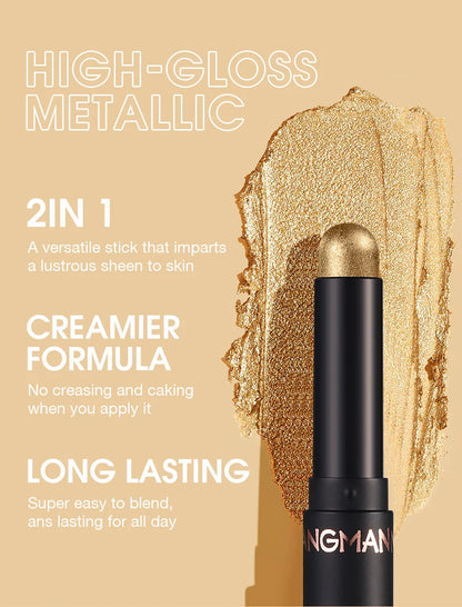 Premium 8-Colour Eye Shadow Stick Palette with Smudge-Resistant Formula for Flawless, Long-Lasting Eye Makeup