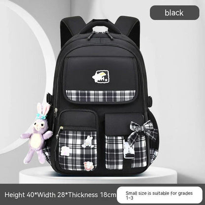 Charming children's backpack with cartoon design, ample capacity, and lightweight nylon construction