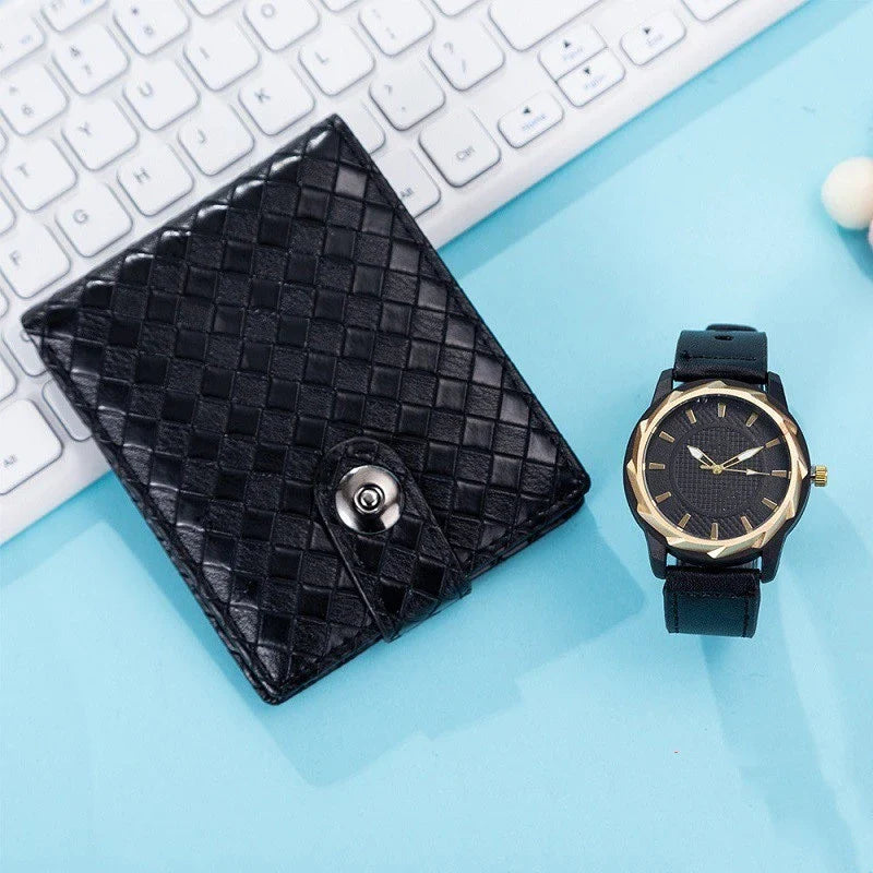 Luxury Business Watch Leather Bag Wallet Gift Set for Gentlemen in the UK