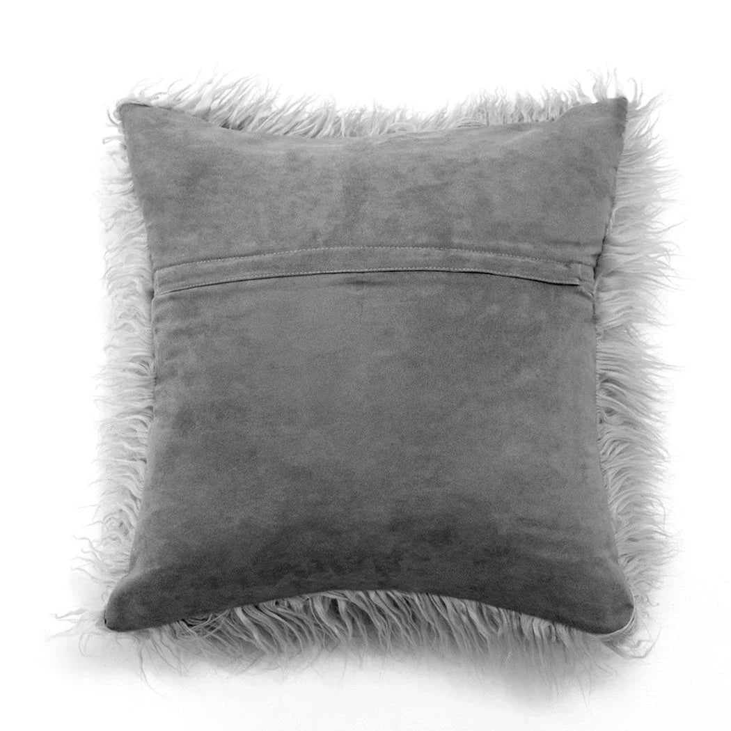 Luxury Plush Square Pillowcase in various colours for elegant home decor