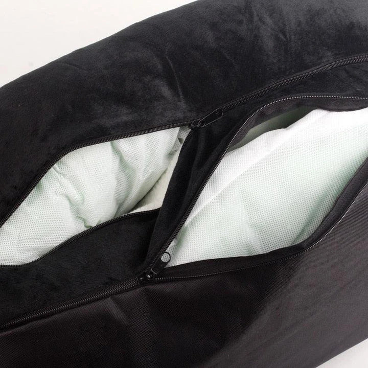 Luxury Comfy Pet Sofa Bed in multiple sizes, featuring plush fabric and modern design for ultimate relaxation and comfort for your furry friend.
