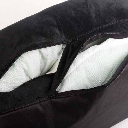 Luxury Comfy Pet Sofa Bed in multiple sizes, featuring plush fabric and modern design for ultimate relaxation and comfort for your furry friend.