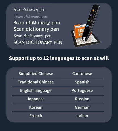 Premium Multilingual Translation Pen with advanced language translation capabilities for global travellers