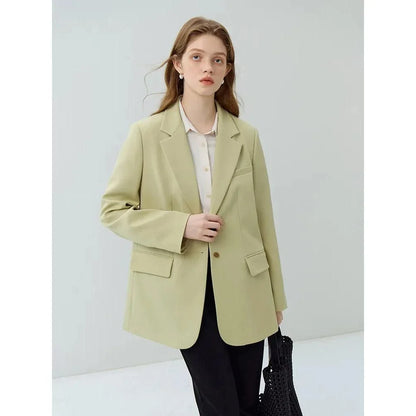 Elegant autumn casual suit set for contemporary women in chocolate brown color