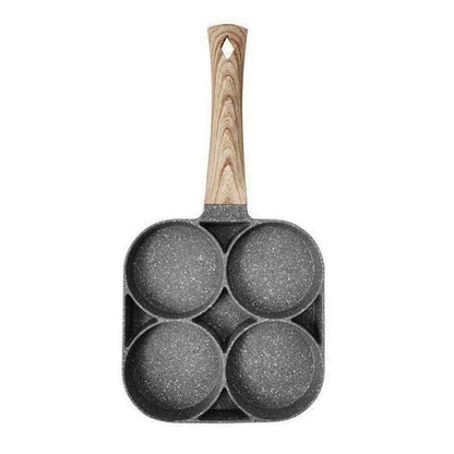 Premium non-stick omelette pan with wooden handle, perfect for cooking delicious, fluffy omelettes