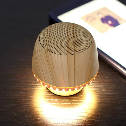 Stylish mushroom-inspired wireless earbuds with built-in night light, featuring powerful 5W speakers and Bluetooth 5.0 connectivity.