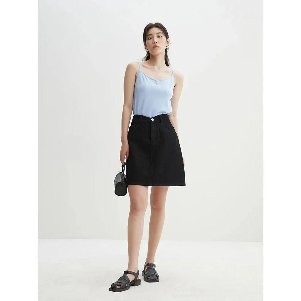 High Waist Denim Skirt for Women: Comfortable, Versatile, and Effortlessly Chic