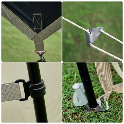 Camping Hexagonal Sun Shelter with durable aluminum frame and waterproof UV-blocking fabric for outdoor activities in the UK