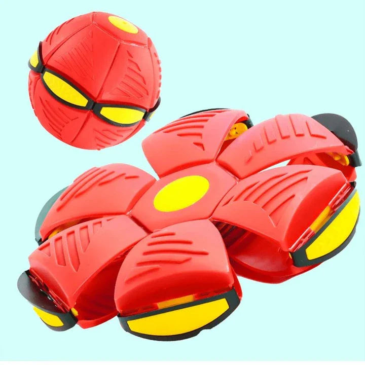 LED Flying UFO Disc Ball with mesmerizing lights, perfect for outdoor adventures