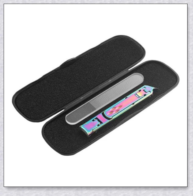 Fold-Away Double-Ended Nail Clipper - Premium British Manicure Set with Stainless Steel Blades and Ergonomic Grip