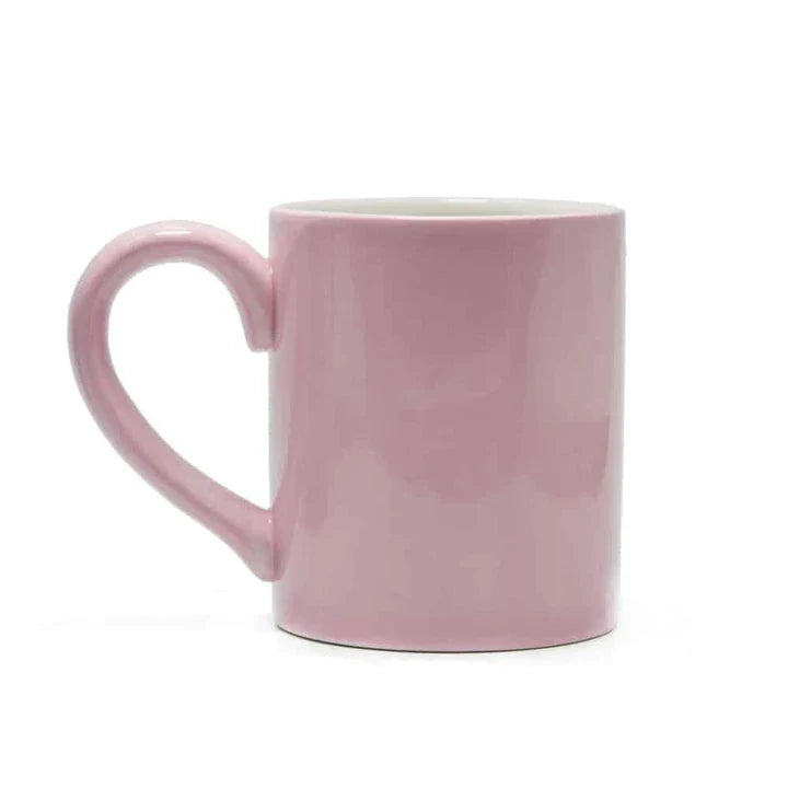 A pair of ceramic mugs featuring a charming design of two kissing cats, perfect for couples and cat lovers