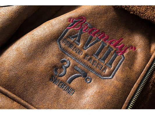 A luxurious suede jacket with a lambswool lining, offering superior warmth and timeless British style.