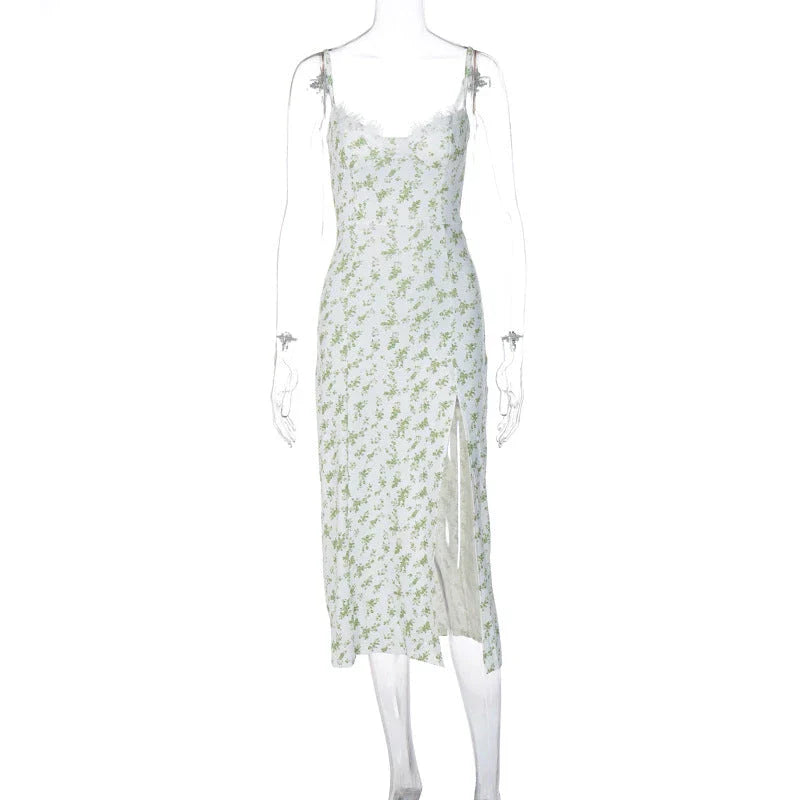 Elegant floral print maxi dress in various colours, perfect for British summer events and occasions