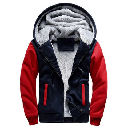 Premium padded velvet coat with thick insulating lining, available in various colours for stylish and sporty men in the UK