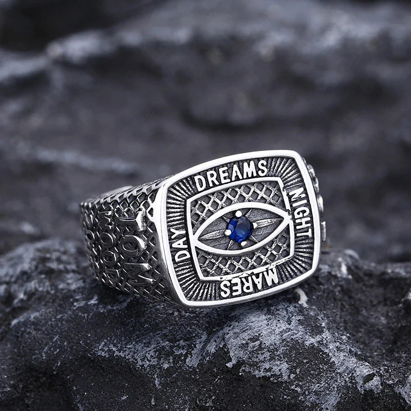 Elegant men's 925 sterling silver ring with eye-catching design, adjustable size for comfort