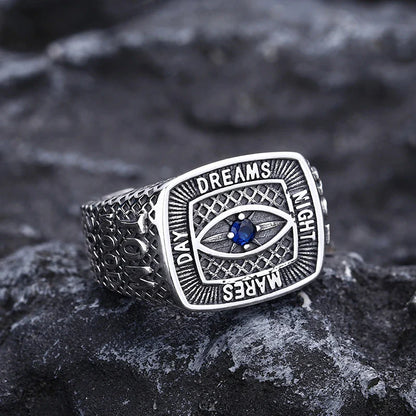 Elegant men's 925 sterling silver ring with eye-catching design, adjustable size for comfort