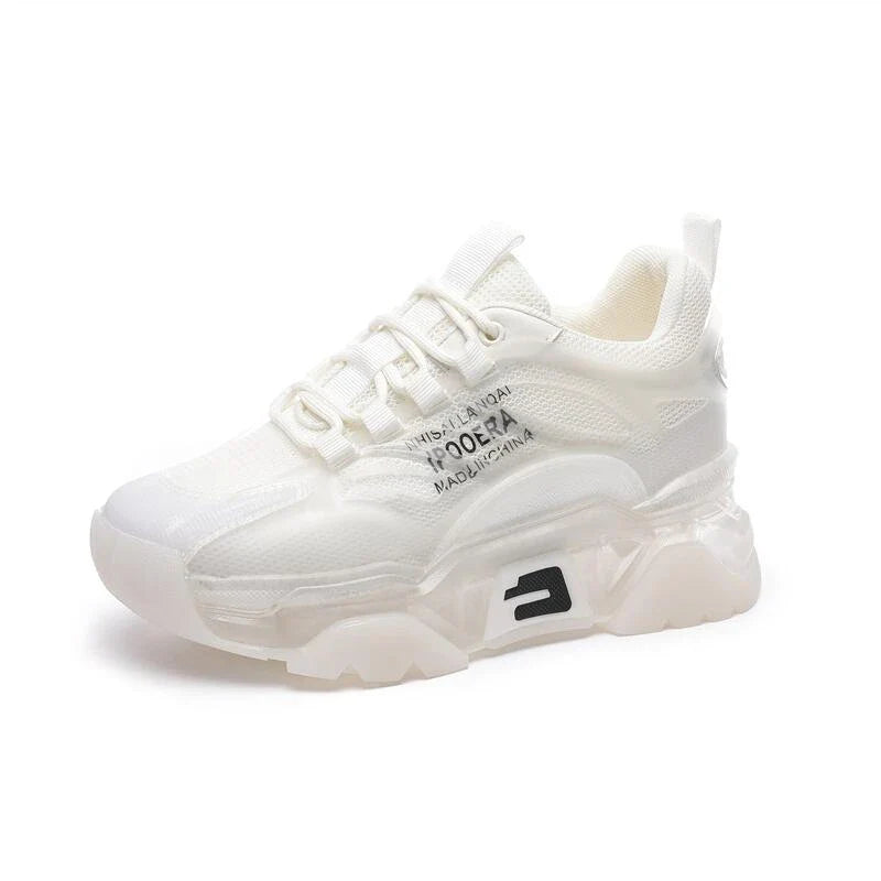 Stylish casual height-boosting shoes for women in a range of colours and sizes