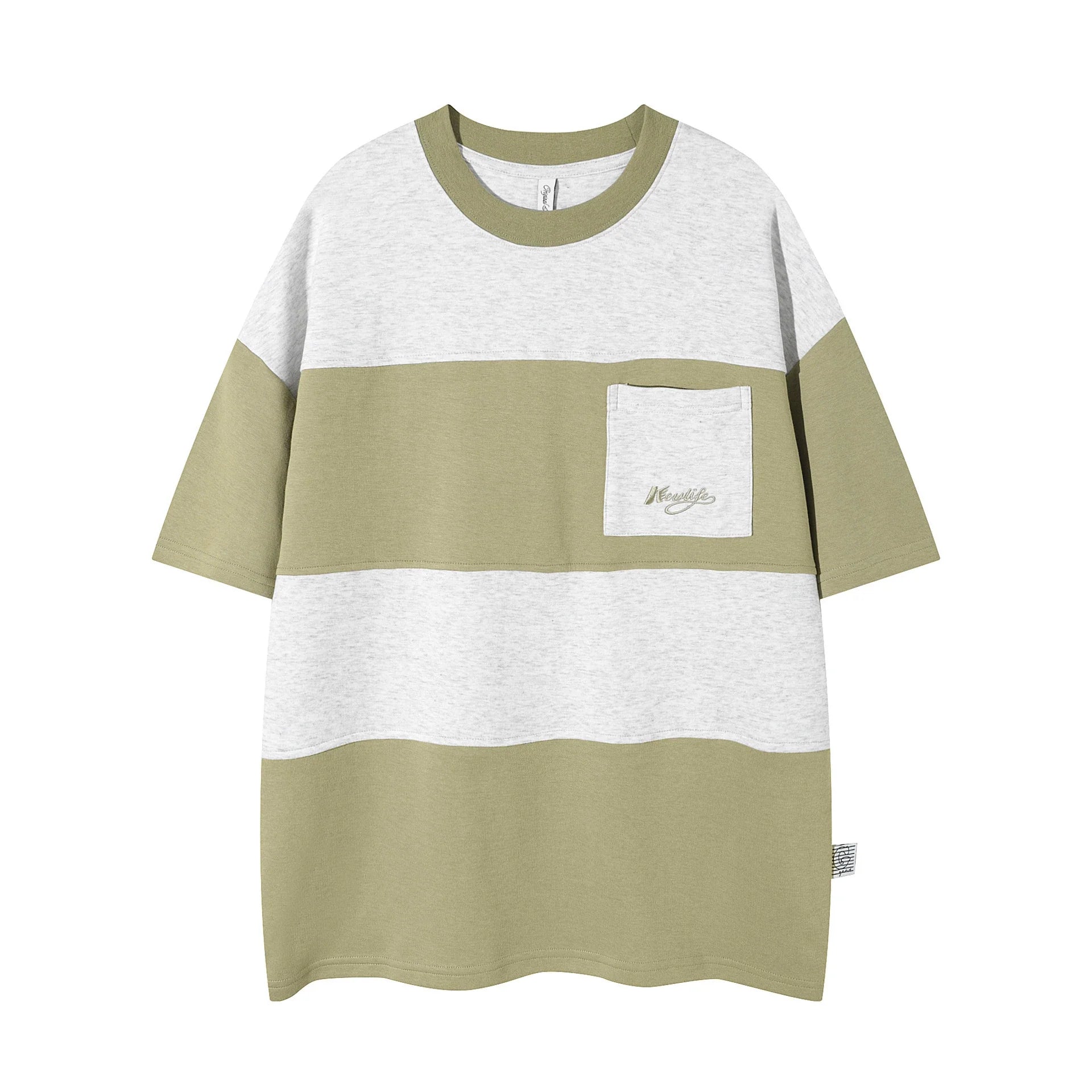 Matcha Green Japanese-inspired retro tops for men, featuring a loose, comfortable fit and a stylish, coordinated look for couples