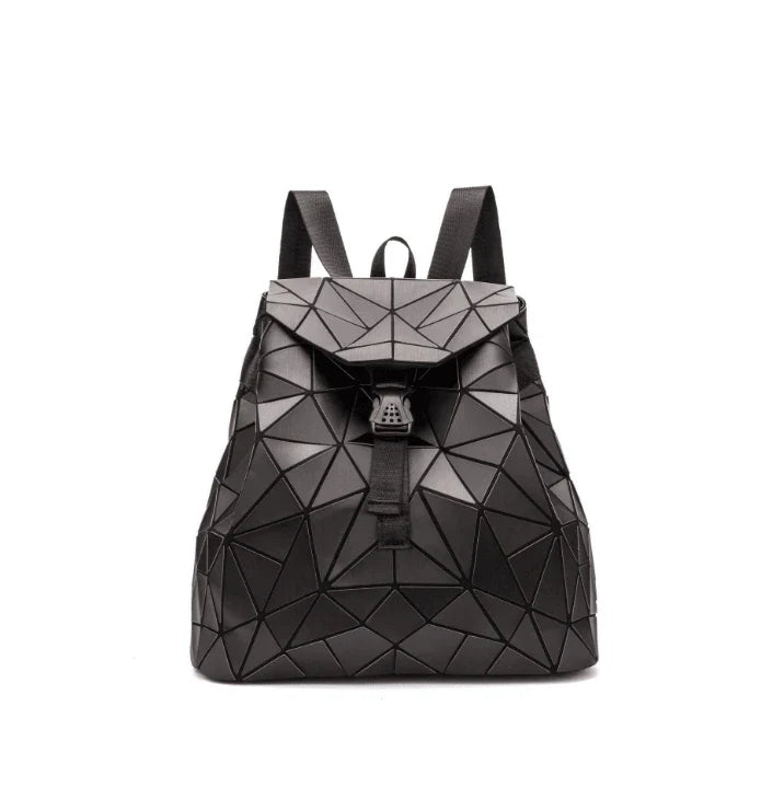 Diamond-patterned backpack in various colours, featuring a sophisticated and contemporary British design