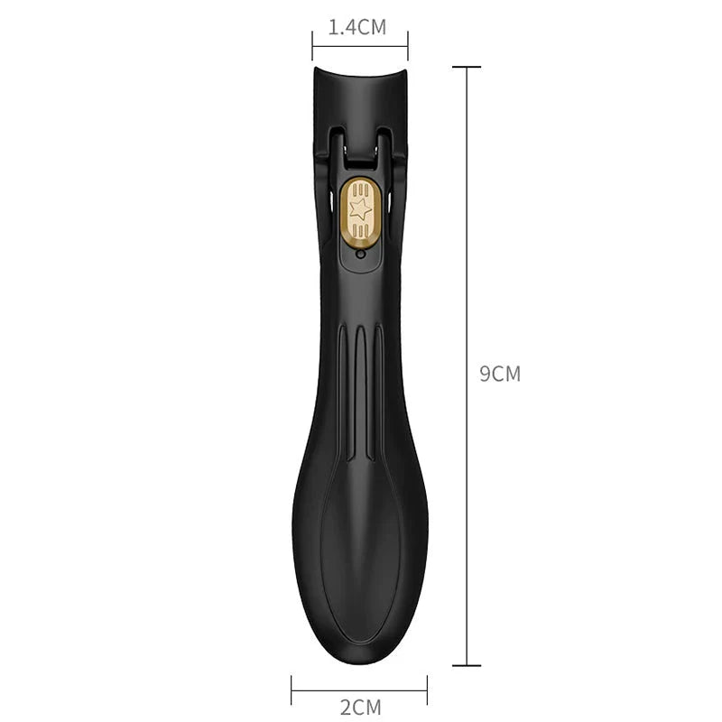 Premium stainless steel anti-splash nail clippers with ergonomic handle for effortless, mess-free nail grooming
