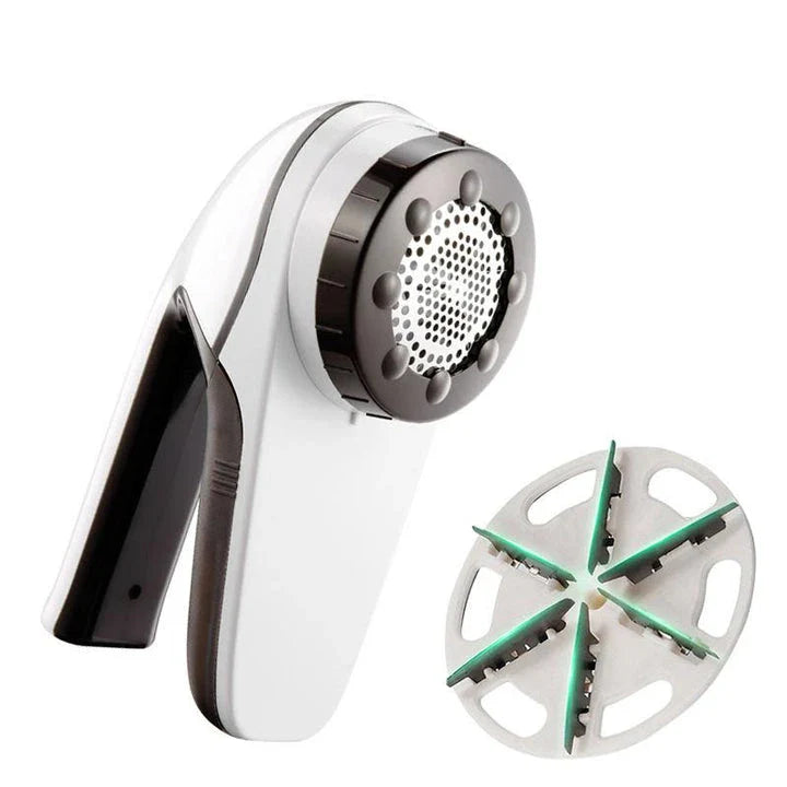 Portable USB Rechargeable 6-Blade Fabric Shaver and Lint Remover for keeping clothes looking fresh