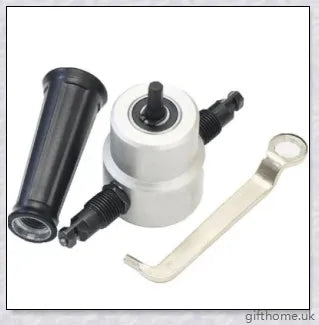 Double-Headed Metal Nibbler - a versatile tool that turns your drill into a powerful cutting machine for effortless metal, plastic, and soft material cutting