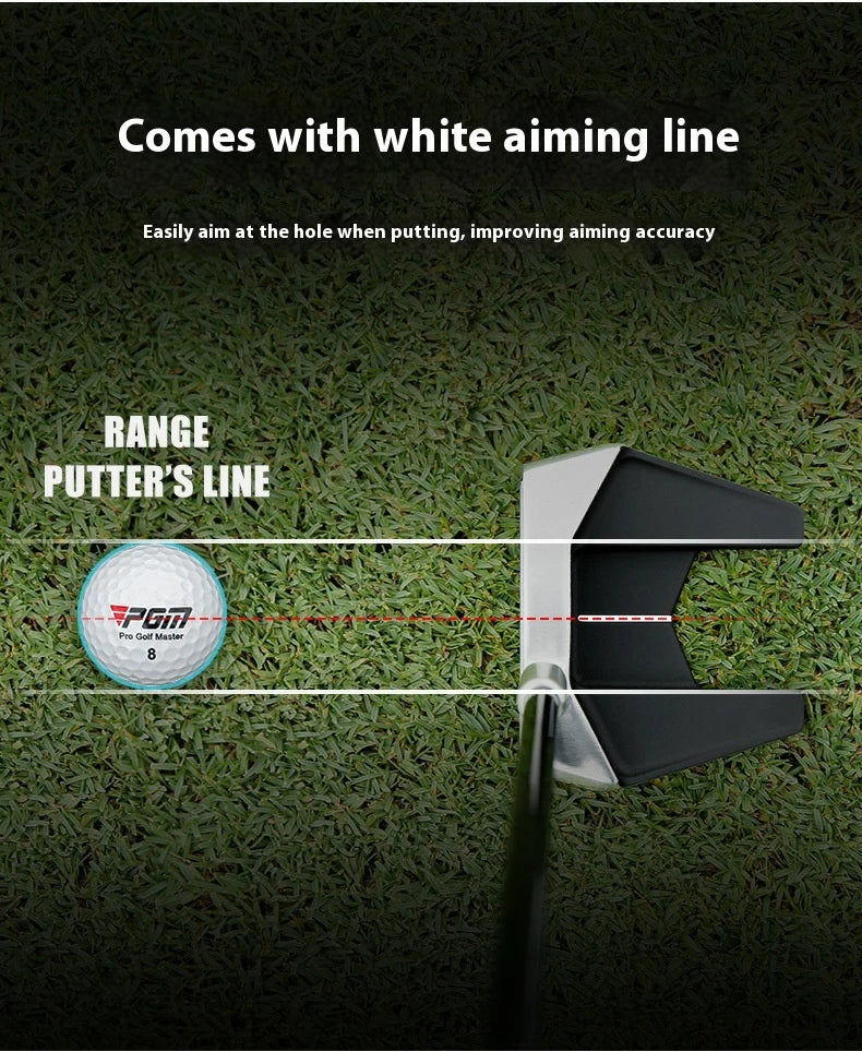 Premium golf putter with low centre of gravity for stable, consistent putting on the green
