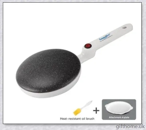 Premium Spherical Crepe Maker with Non-Stick Coating for Effortless Crepe-Making