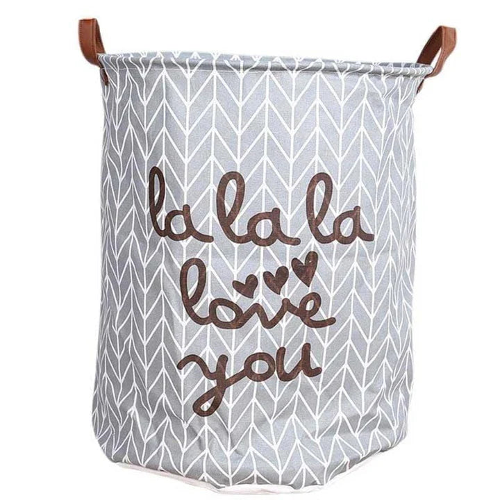Premium foldable canvas laundry hamper with compact, space-saving design