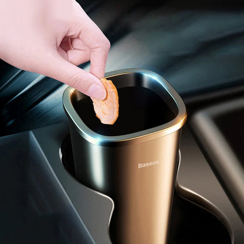 Premium Car Bin Organiser with Pressing Lid for Convenient Waste Disposal in Vehicle